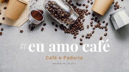 Café E Padaria - Pronto Para Usar Um Modelo De Página