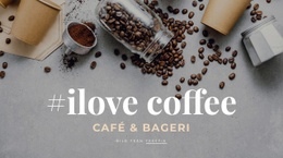 Gratis HTML För Café Och Bageri