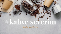 Kafe Ve Fırın - Duyarlı HTML5 Şablonu