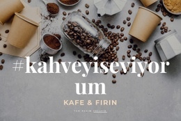 Kafe Ve Fırın - Tek Sayfalı Şablonu Kullanmaya Hazır
