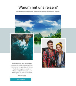 Persönliche Reiseleiter - Einfache HTML-Vorlage