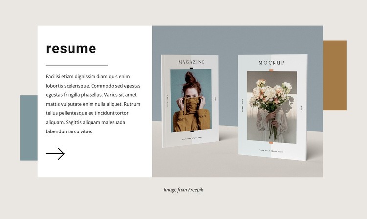 Describe your graphic design experience Wix Template Alternative
