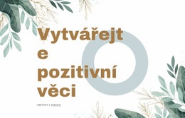 Kreativní Pozitivní Věci – Přizpůsobitelná Šablona