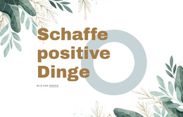 Seiten-HTML Für Kreative Positive Dinge