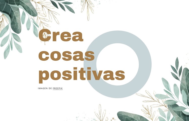 Cosas creativas positivas Plantilla CSS