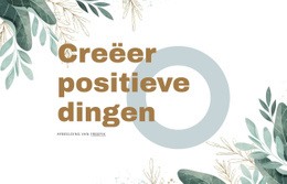 Creatieve Positieve Dingen - Gratis HTML5-Sjabloon