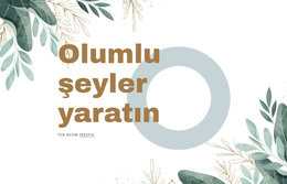 Yaratıcı Olumlu Şeyler Için Ücretsiz WordPress Teması