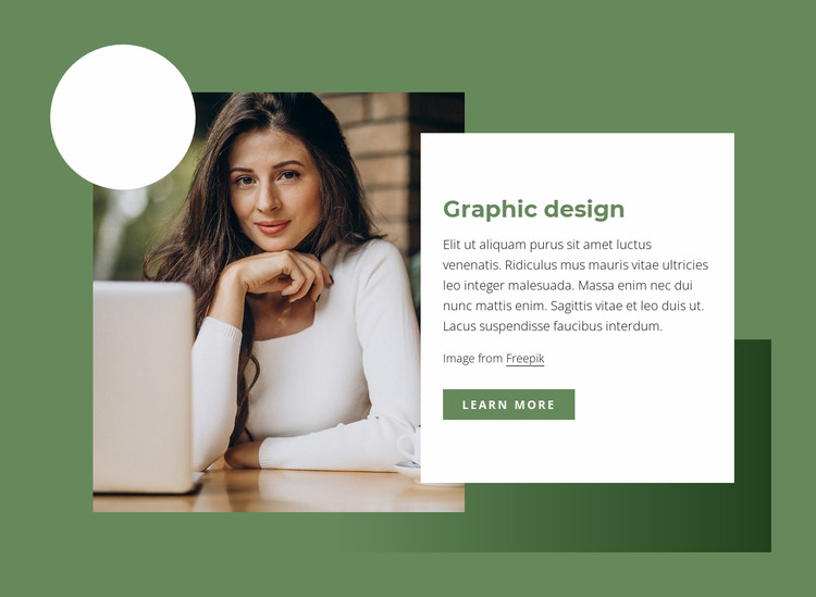 Graphic design Html Website Builder