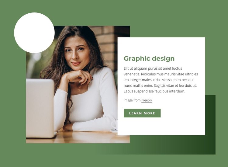 Graphic design One Page Template