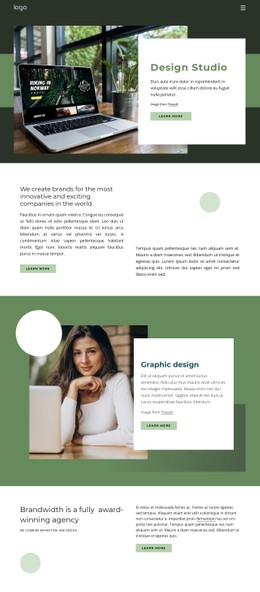 Design Inspiration From Nature Single Page Website