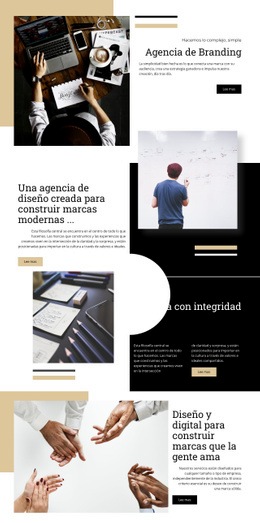 Agencia De Branding - Plantilla De Maqueta De Sitio Web