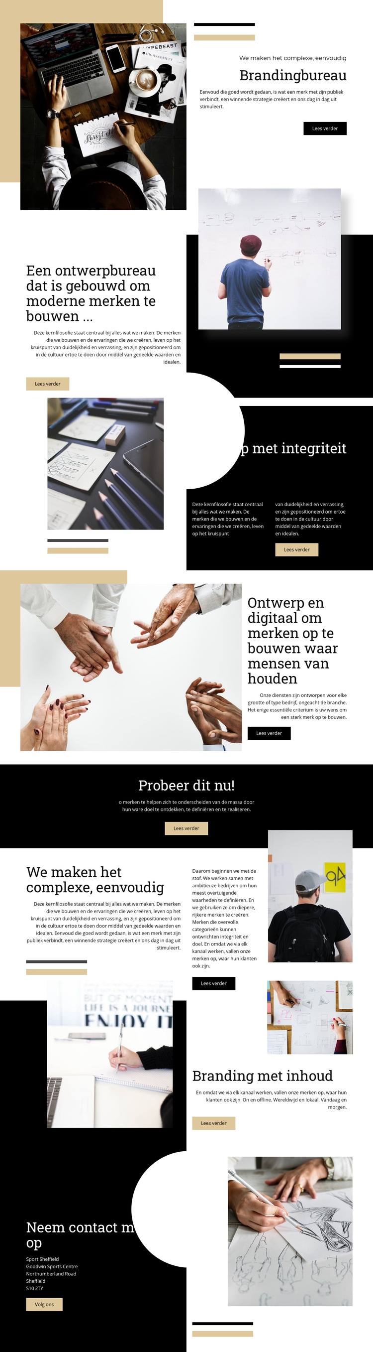 Brandingbureau Website Builder-sjablonen