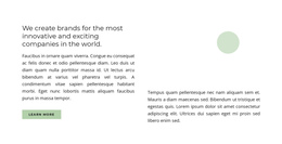 Bootstrap HTML For We Create Brands