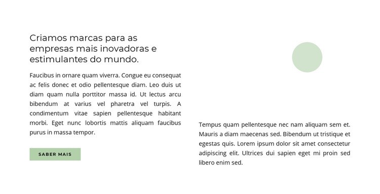 Nós criamos marcas Modelos de construtor de sites