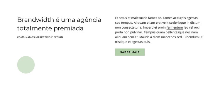 Agência premiada Landing Page