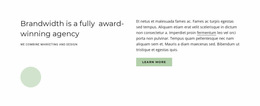 Award Winning Agency - Website Builder For Inspiration