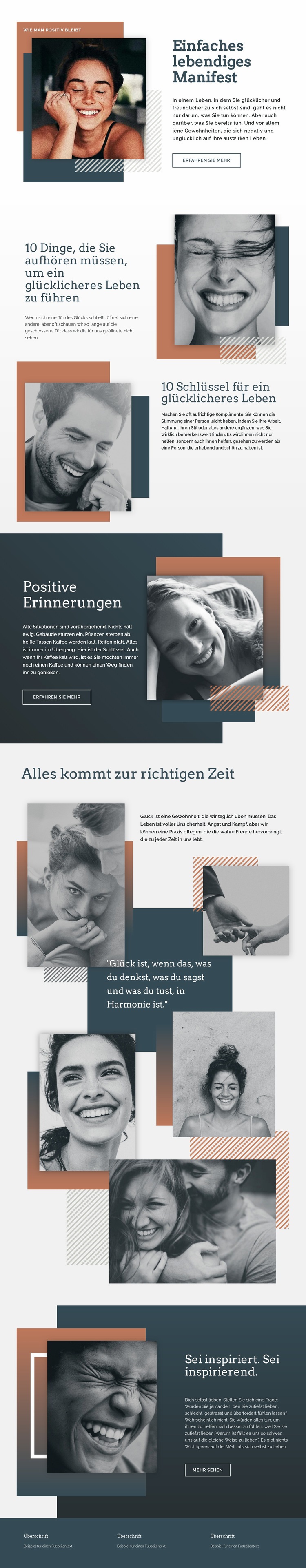 Einfaches lebendiges Licht Website-Modell