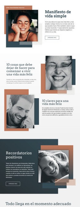 Luz De Vida Simple - HTML Layout Builder