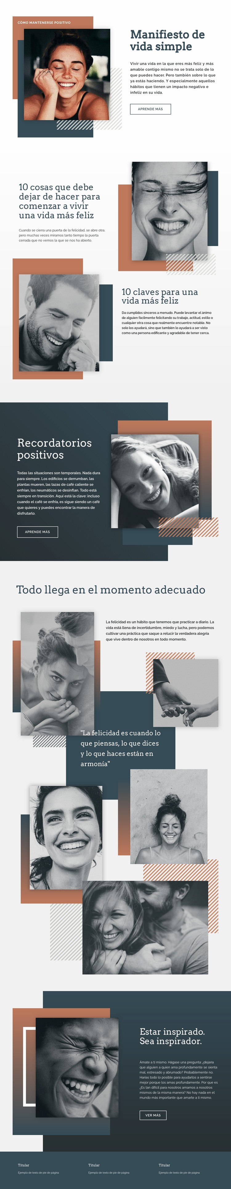 Luz de vida simple Plantilla HTML5