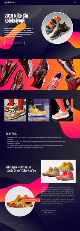 Nike Koleksiyonu - HTML Şablonu Indirme