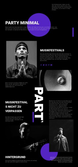 Musikfestival - Kreative Mehrzweckvorlage