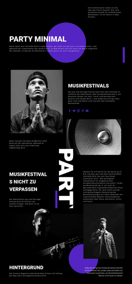 Kreativstes WordPress-Theme Für Musikfestival