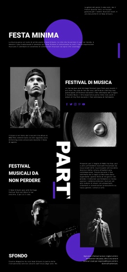 Festival Musicale - Modello Joomla Professionale Gratuito