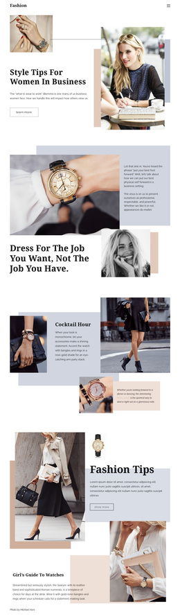 Fashion Tips - Joomla Website Designer For Any Device