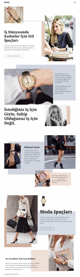 Moda Ipuçları Için Harika Web Sitesi Tasarımı