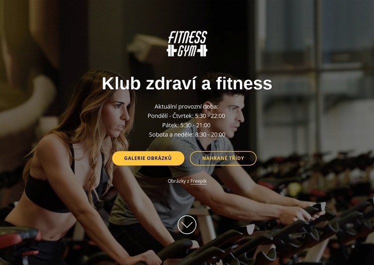 Wellness a fitness klub Šablona HTML