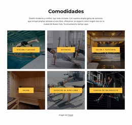 Recorre Nuestras Amenidades - Plantilla Joomla Adaptable Gratuita