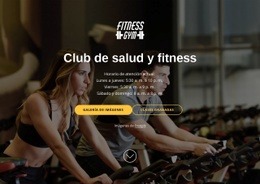 Club De Bienestar Y Fitness - Plantilla De Una Página