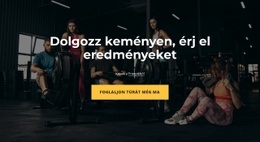 Webhely Kialakítása A(Z) Keményen Edzünk Számára