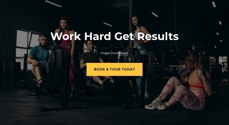 We train hard Joomla Template