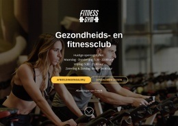 Beste Bestemmingspagina-Ontwerp Voor Wellness- En Fitnessclub