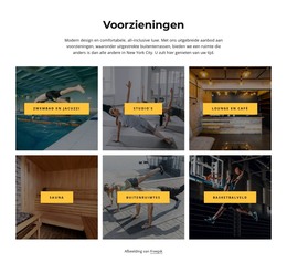 HTML-Website Voor Bezoek Onze Voorzieningen