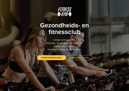 Wellness- En Fitnessclub - Aanpasbaar Professioneel Websitemodel