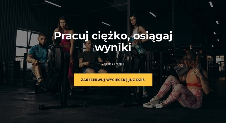 Ciężko trenujemy Kreator witryn internetowych HTML