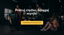 Ciężko Trenujemy - Szablon Makiety Strony Internetowej