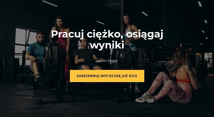 Ciężko trenujemy Motyw WordPress