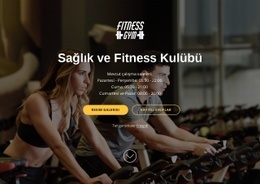 Sağlık Ve Fitness Kulübü - Ücretsiz Web Sitesi Şablonu