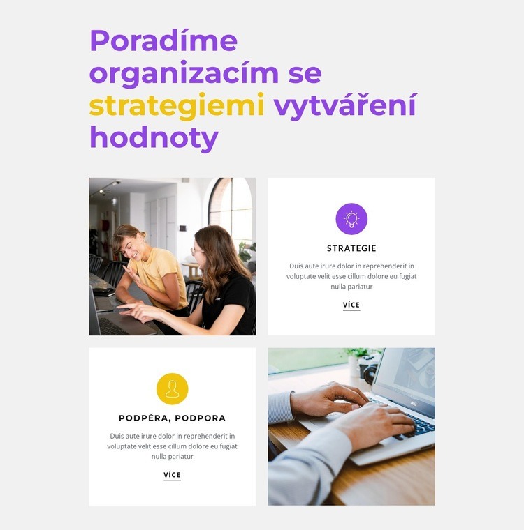 Organizace akcí Šablona CSS