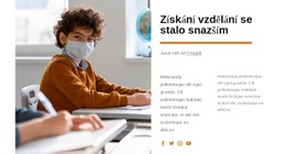 Získání Vzdělání Bylo Snazší - Šablona Pro Vývoj Webu