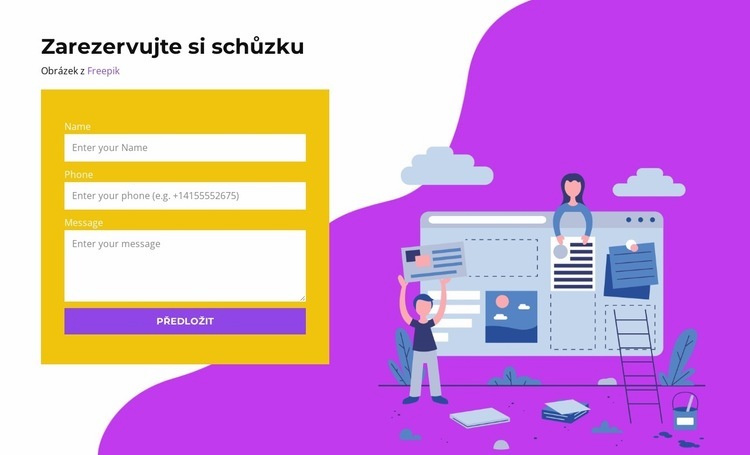 Rezervace přes formulář Téma WordPress