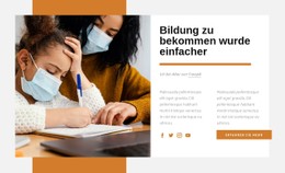 CSS-Rastervorlagenspalte Für Bildung Ist Der Pass Für Die Zukunft