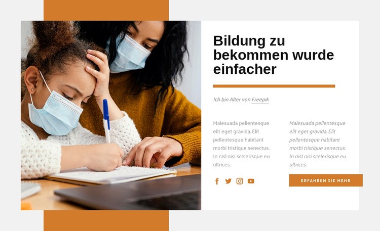 Bildung ist der Pass für die Zukunft Website design