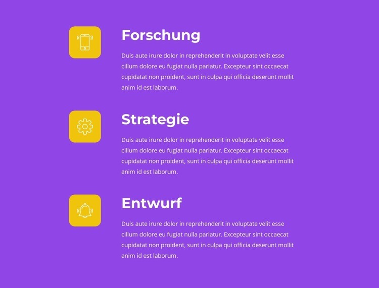 Vom Design bis zur Markteinführung Website-Modell