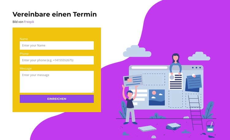 Buchen Sie über das Formular WordPress-Theme