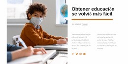 Obtener Educación Se Volvió Más Fácil - Plantilla Moderna De Una Página