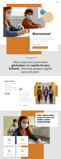 École Primaire - Modèle HTML Et CSS